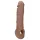RealRock - podaljšek za penis - 21 cm - temno naravno