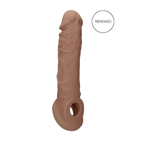 RealRock - podaljšek za penis - 21 cm - temno naravno