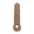RealRock - podaljšek za penis - 21 cm - temno naravno
