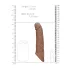 RealRock - podaljšek za penis - 21 cm - temno naravno