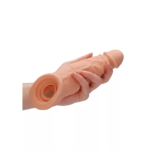 RealRock - podaljšek za penis - 21,5 cm - naravna barva