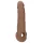 RealRock - penis rokav - 21,5 cm - temno naravna barva
