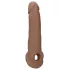 RealRock - penis rokav - 21,5 cm - temno naravna barva