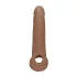 RealRock - penis rokav - 21,5 cm - temno naravna barva