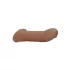 RealRock - penis rokav - 21,5 cm - temno naravna barva