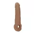 RealRock - penis rokav - 21,5 cm - temno naravna barva