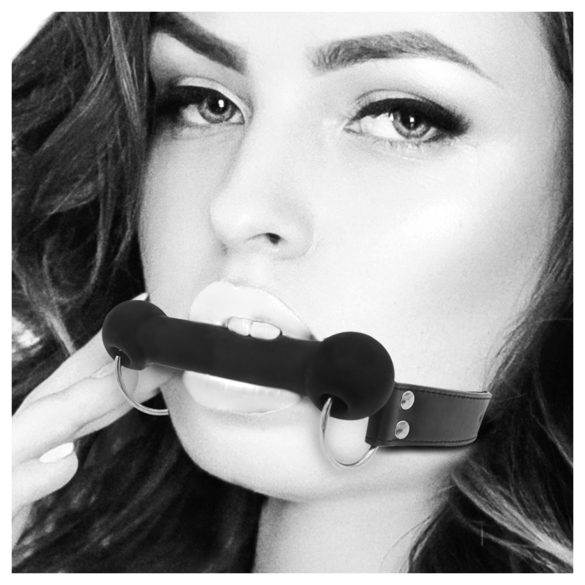 Ouch! - pasji kost oblikovan gag - črna