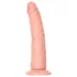 RealRock - realistični dildo - tanek - 15,5 cm - naravna barva