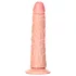 RealRock - realistični dildo - tanek - 15,5 cm - naravna barva