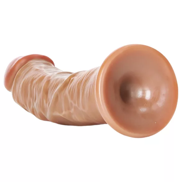 RealRock - realistični dildo - 15,5 cm - temna koža