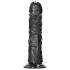 RealRock - realistični dildo s priseskom - 15,5 cm - črn