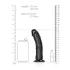 RealRock - realistični dildo s priseskom - 15,5 cm - črn