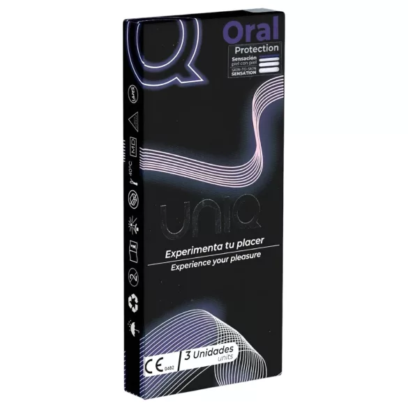 Uniq - oralni kondom brez lateksa - 3 kosi