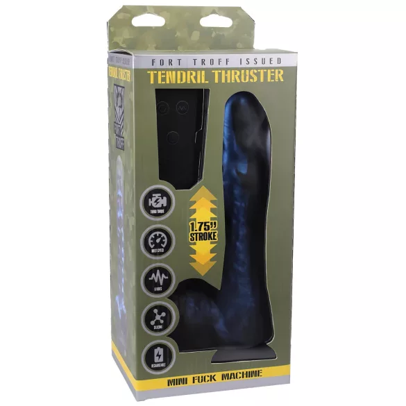 Doc Johnson Mini F-Machine Tendril - potisni vibrator na daljinsko upravljanje