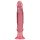 Crystal Jellies - analni dildo s priseskom (roza)