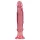 Crystal Jellies - analni dildo s priseski (roza)