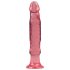 Crystal Jellies - analni dildo s priseskom (roza)