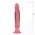 Crystal Jellies - analni dildo s priseskom (roza)