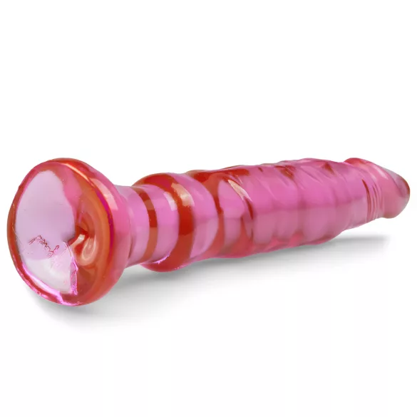 Crystal Jellies - analni dildo s priseski (roza)