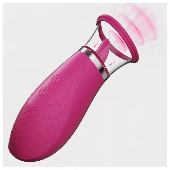 Honey Play Box Scioness - vibrator za klitoris z vakuumom in lizanjem - roza