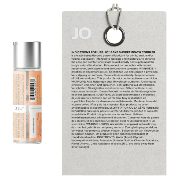 System JO Bake Shoppe - aromatizirano lubrikantno mazivo, breskvin pito (60 ml)