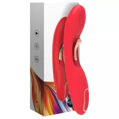 Bestoy - vibrator za G-točko z jezičkom - rdeč