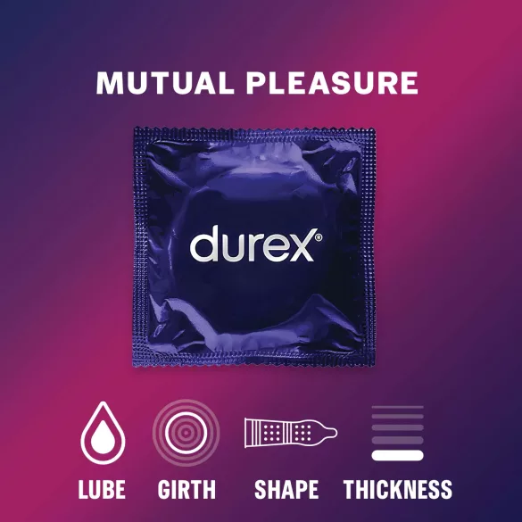 Durex Mutual Pleasure - kondom za zakasnitev (3 kos)