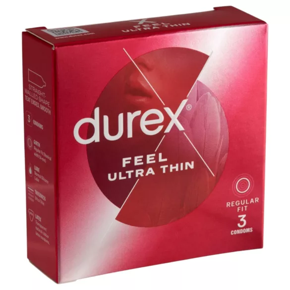 Durex - izjemno tanki kondomi - ultra realistični - 3 kosi