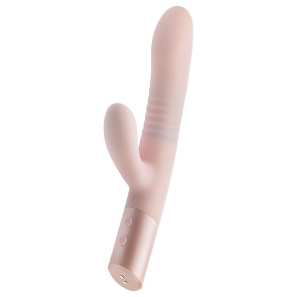 Blush Fraya – potisni vibrator s klitoralnim nastavkom (roza)