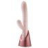 Blush Fraya – potisni vibrator s klitoralnim nastavkom (roza)