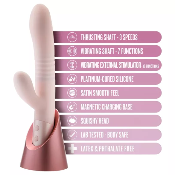Blush Fraya - vibrator za stimulacijo klitorisa s potiskanjem - roza