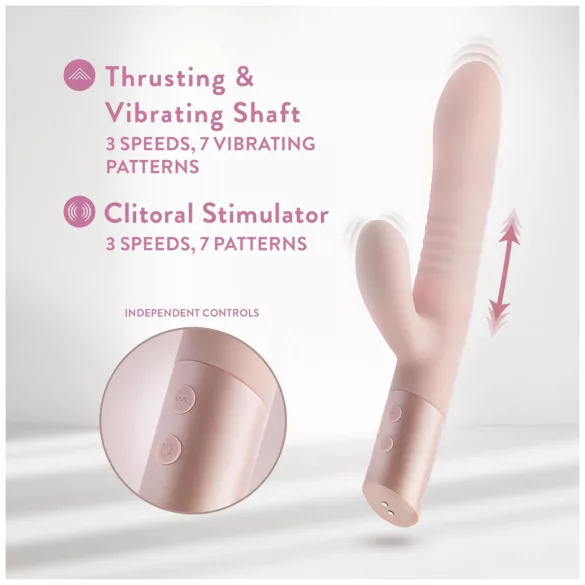 Blush Fraya - vibrator za stimulacijo klitorisa s potiskanjem - roza