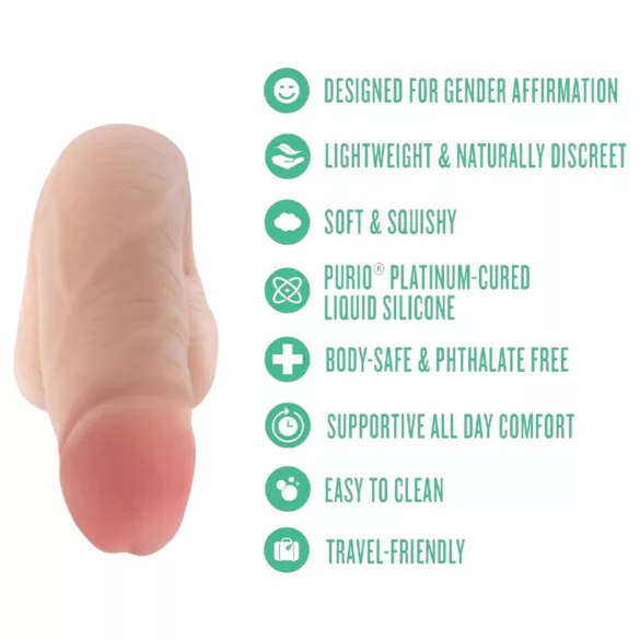 Blush UrSelf Affirm - realistični dildo (barva kože) - 13 cm