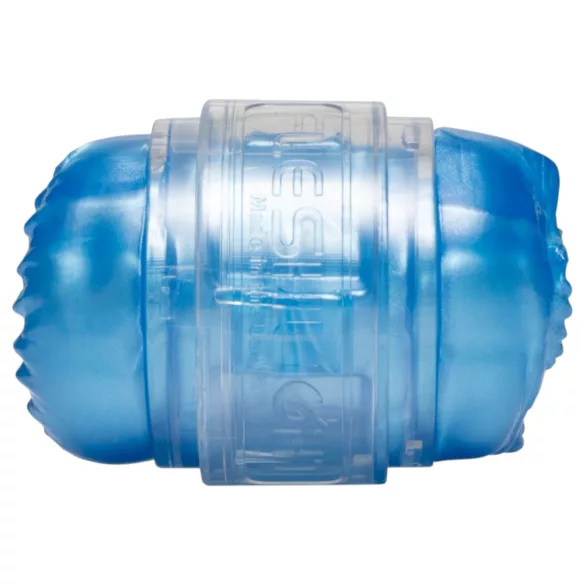 Fleshlight Quickshot Vantage - prozoren dvojni masturbator (moder)