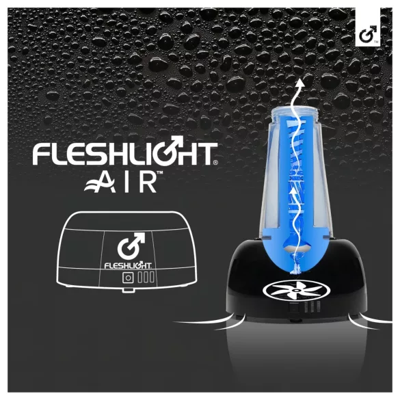 Fleshlight Air - avtomatski sušilnik za masturbator (črn)