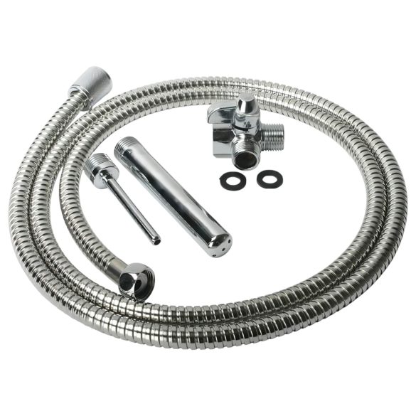 Tuš Enema - aluminijasti intimni pršni komplet (srebrn)