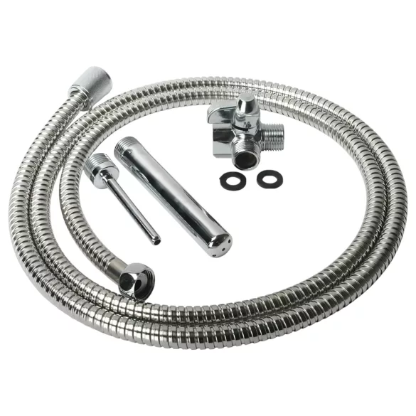 Shower Enema - analni tuš set - aluminij - srebrna