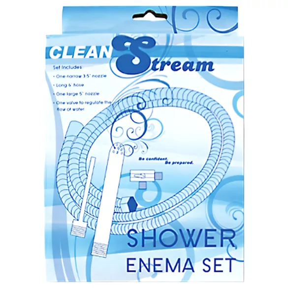 Shower Enema - analni tuš set - aluminij - srebrna