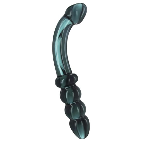 Prisms Hamsa - Dvostranski, G-točka stekleni dildo (zelen)