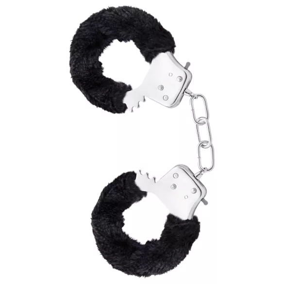 Temptasia Cuffs - mehke lisice - pliš - črna