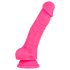 Blush Neo – dildo z vakuumskim podstavkom – 19 cm (roza)
