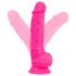 Blush Neo – dildo z vakuumskim podstavkom – 19 cm (roza)