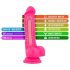 Blush Neo – dildo z vakuumskim podstavkom – 19 cm (roza)