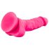 Blush Neo – dildo z vakuumskim podstavkom – 19 cm (roza)