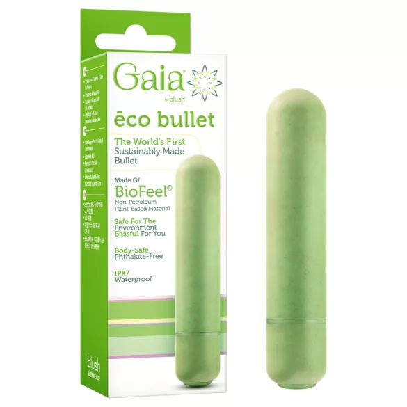 Gaia Eco - vibracijski stimulator - okolju prijazen, srednja velikost, zelena