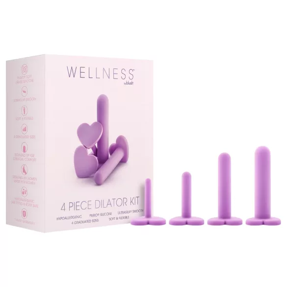 Blush Wellness - vaginalni dilatatorji set - vijolična