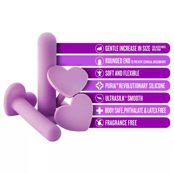 Blush Wellness - vaginalni dilatatorji set - vijolična