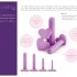 Blush Wellness - vaginalni dilatatorji set - vijolična