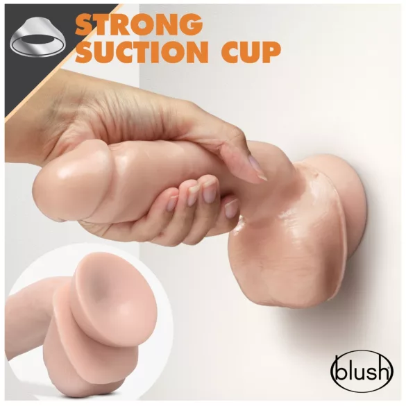 blush Dr. Skin Glide realistični dildo - 21,5 cm, z modački