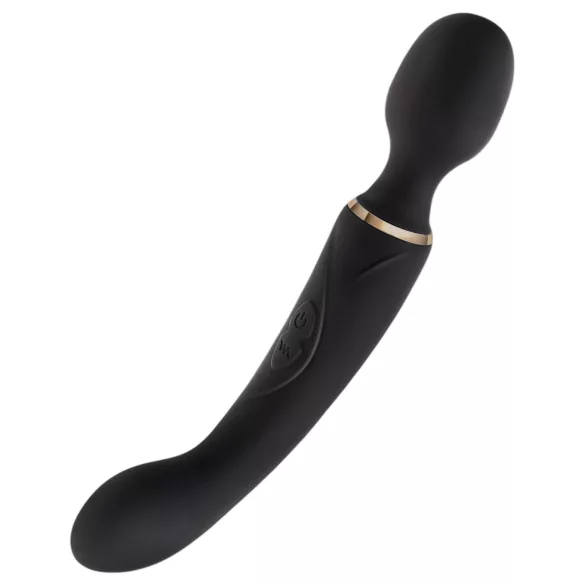 Blush Lush - 2 v 1 paličasti in G-točkovni vibrator (črn)